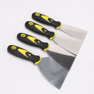 Wooden handle oil two-color gray knife paint putty spatula spatula cleaning knife putty knife paint tools spatula wholesale