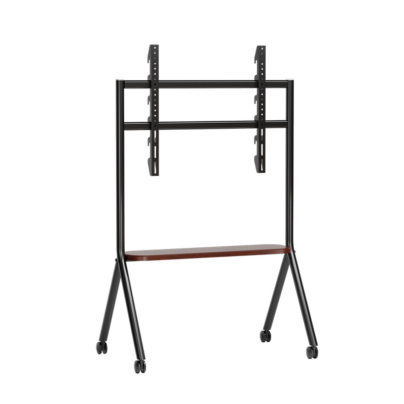 Televisión móvil carro universal rueda de soporte de suelo fija sala de exposiciones de conferencias con artículos domésticos 55 / 75