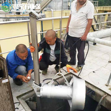 废水池液下混合搅拌器 HNQTJ4-8-760\4kW潜水侧卧搅拌桨推流机