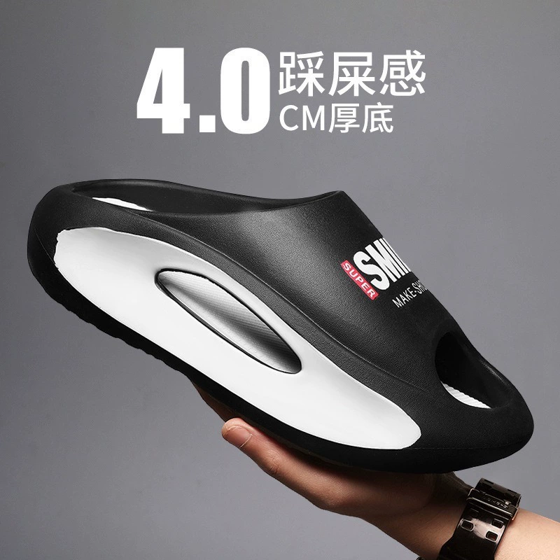 Летние шлепанцы на фекалиях мужчины носят модные EVA рисуют на открытом воздухе спортивные мягкие донные пляжные кокосовые тапочки мужские