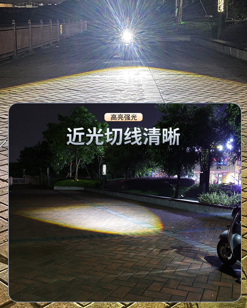 Motorcycle Super Bright LED Headlight Lens