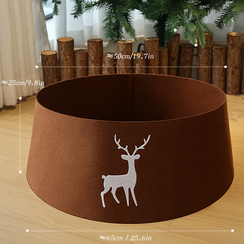 Navidad árbol de Navidad vestido de pie decoración del árbol de Navidad fieltro esteras de Navidad decoración de la escena de Navidad vestido tridimensional