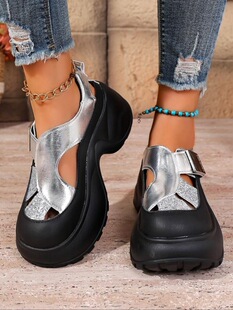 T 91149 Lace-up Platform Sandals �U�՛�Ь