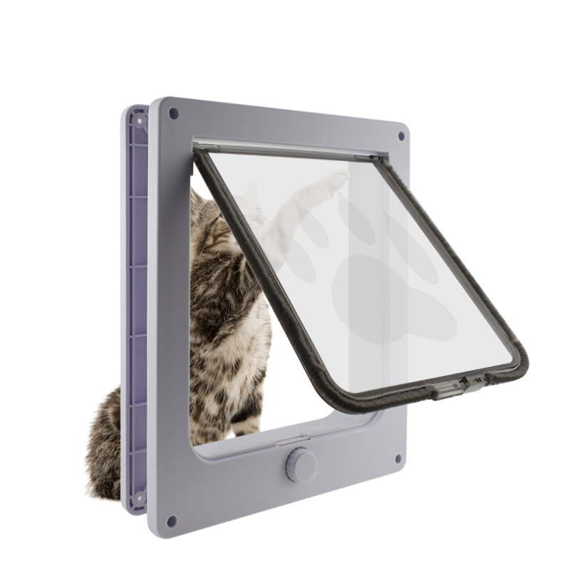 Suministro transfronterizo Gato giratorio que entra y sale de la puerta de dirección controlable más puerta de gato multifuncional creativo Productos para mascotas