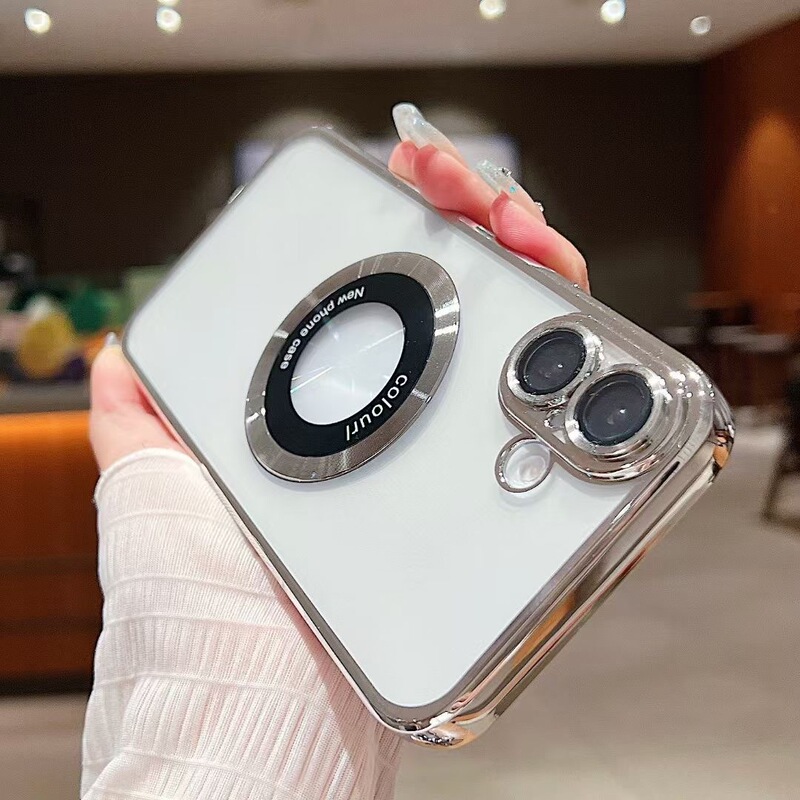 Suitable for Apple XR to 16 Magnetic Leakage Standard New Transparent Electroplating XR to 16Pro Modification Machine Special Mobile Phone Case