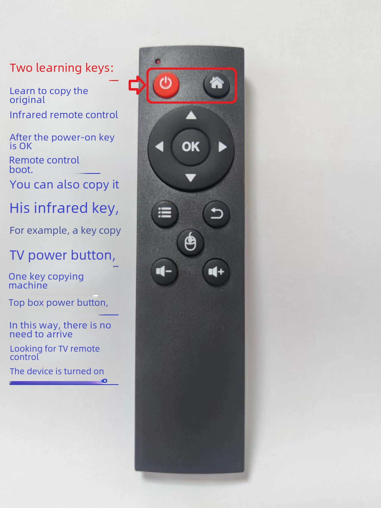 Teaching remote control, projector, TV, wireless mouse, bluetooth, T9, 9b