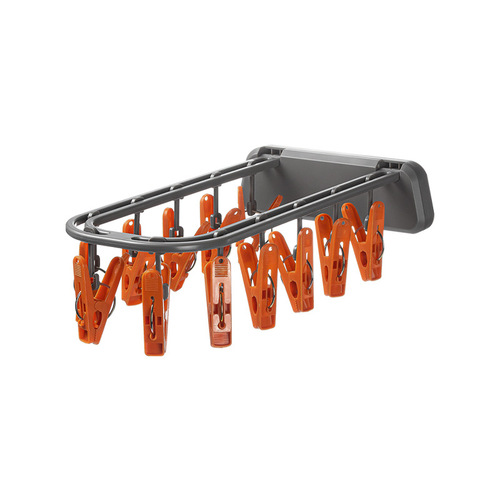 Nachuan household wall-mounted clothes drying rack without punching folding portable drying artifact multi-purpose socks underwear rag rack