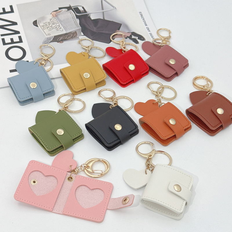 Photo keychain portable pendant, couple photo keychain, creative mini photo pendant