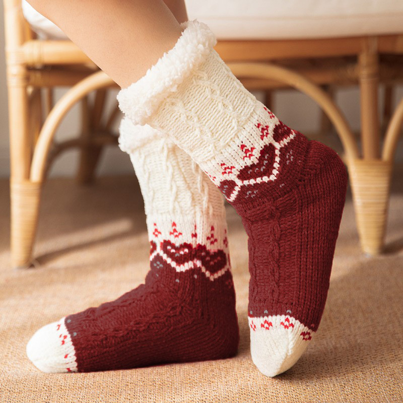 Calcetines Térmicos de Piso con Felpa de Poliéster para Invierno en Casa image 5