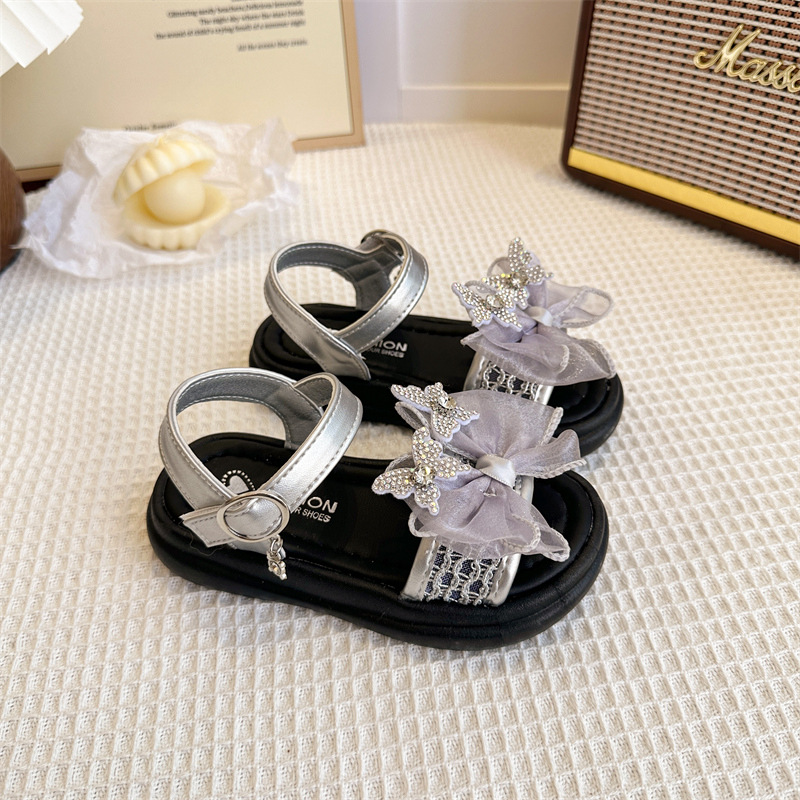 Zapatos de princesa de arco para niños verano 2026 nuevo estilo de moda para niñas zapatos de playa versátiles zapatos de mariposa para niños zapatos Lefour image 8