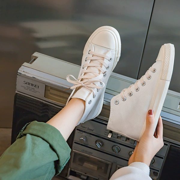 All white high-tops-reissue version