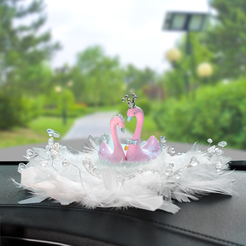 Nuevos adornos de automóvil cisne, adornos de automóvil creativos, adornos de consola central, adornos de aroma, artículos de automóvil para mujeres