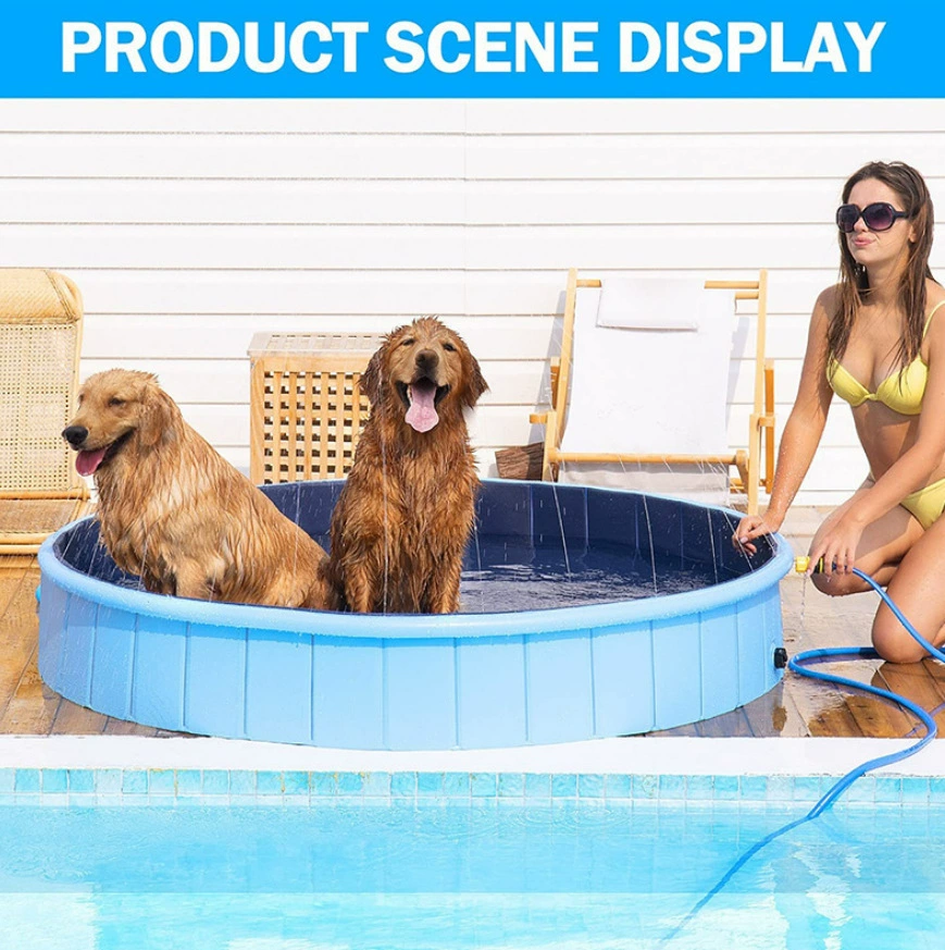 ПВХ бассейн для домашних животных Складной газон бассейн для домашних животных водяной бассейн игрушка собака принимает ванну для чистки воды
