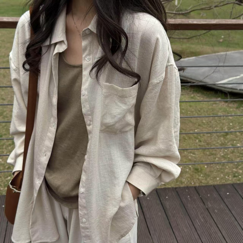 Cooling Ice Silk High-End Gray Sun Protection Shirt for Women, Summer Lightweight and Flowy Casual Cover-Up Versatile Long-Sleeve Shirt for Outerwear Cooling Ice Silk High-End Gray Sun Protection Shirt for Women, Summer Lightweight and Flowy Casual Cover-Up Versatile Long-Sleeve Shirt for Outerwear