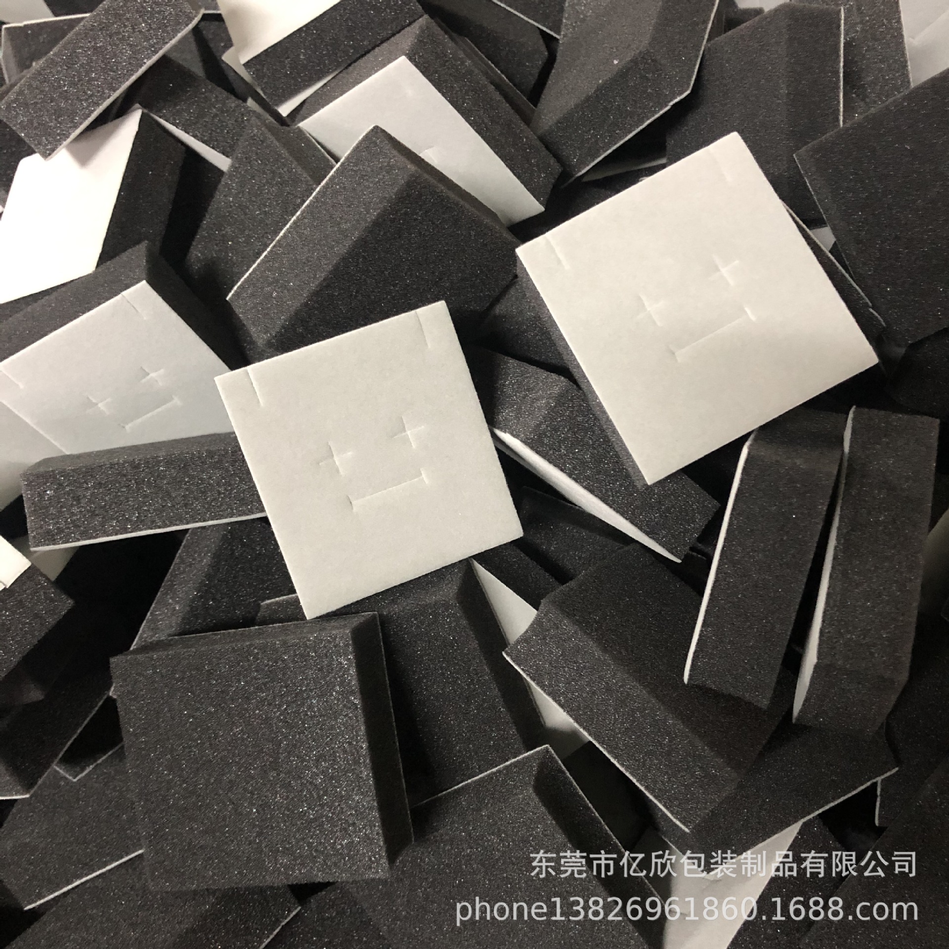 现货海绵内衬礼盒植绒海绵内衬首饰盒高密度海绵防撞仪表盒