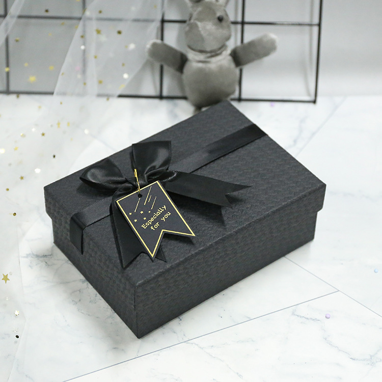 14*10*6cm; 검은색 선물 상자