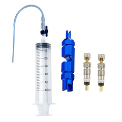 Cross-border mountain road bicycle vacuum patching liquid injection tool syringe tube French valve core wrench