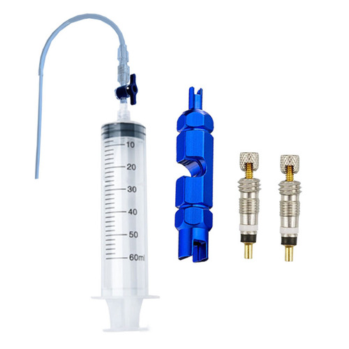 Cross-border mountain road bicycle vacuum patching liquid injection tool syringe tube French valve core wrench