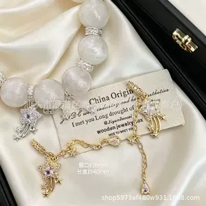 High color retention 14K gold-plated crystal DIY accessories, heavy-duty tassel pendants, spacer beads, bracelet and necklace beading accessories