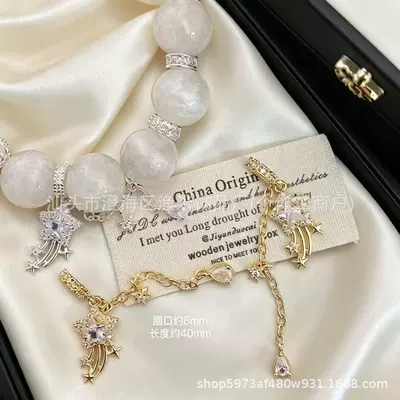 High color retention 14K gold-plated crystal DIY accessories, heavy-duty tassel pendants, spacer beads, bracelet and necklace beading accessories