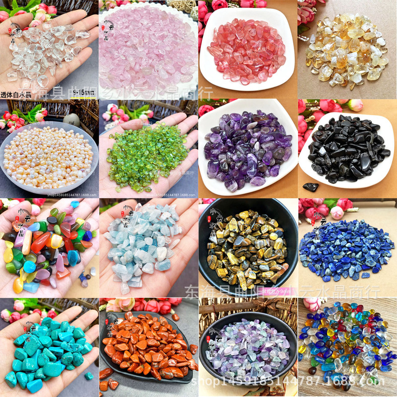 Factory Wholesale natural white crystal amethyst citrine fluorite agate glass tourmaline crystal gravel