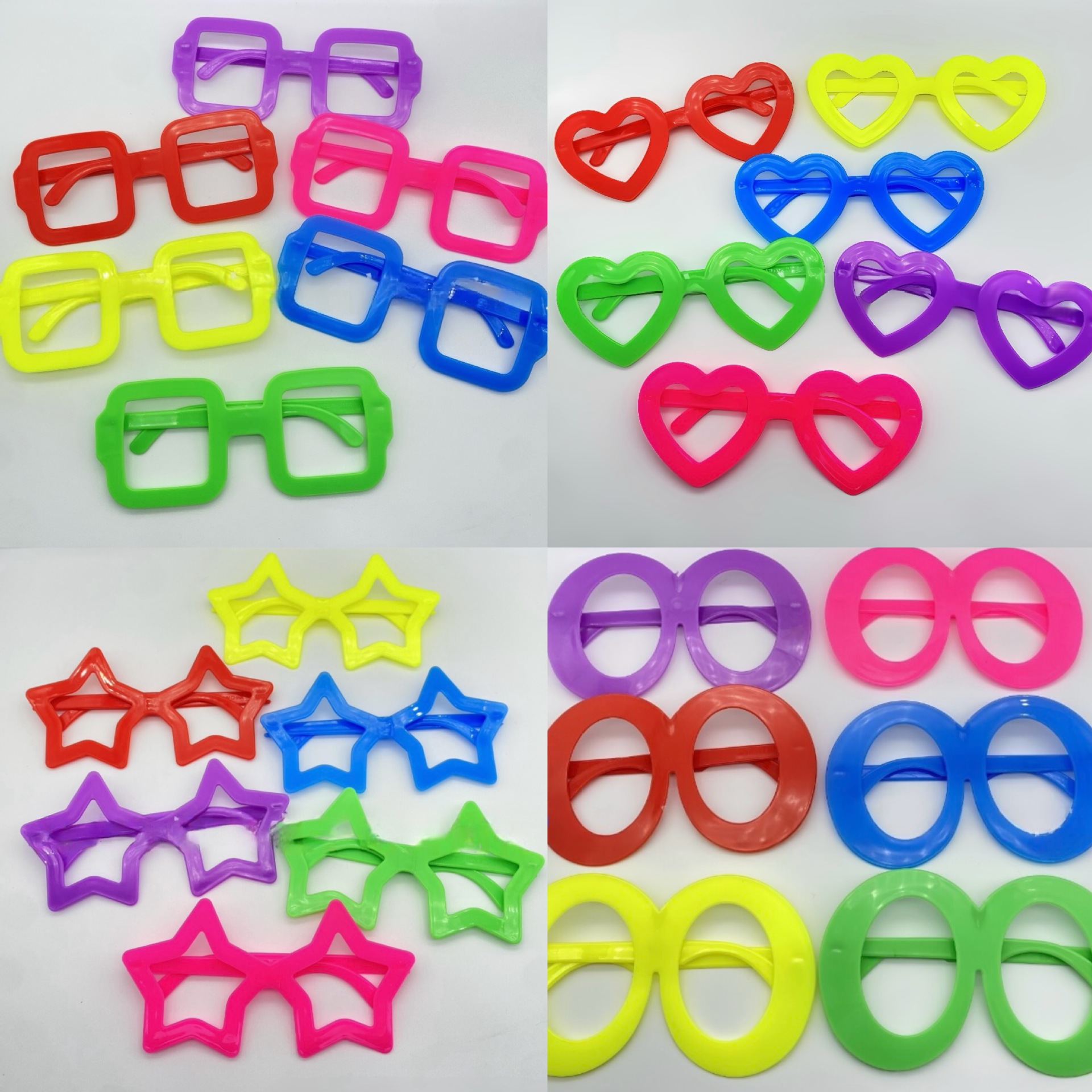 Comercio exterior transfronterizo huevo de ganso oval estrella de cinco puntas gafas fiesta de baile sin lentes accesorios de decoración accesorios de regalo
