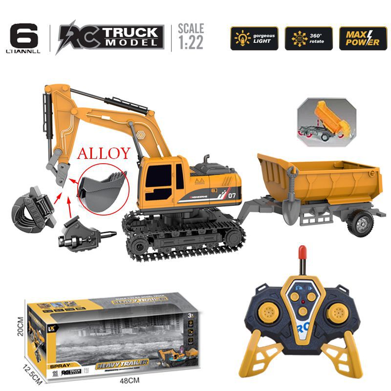 Cross-border Alloy Electric Spray Remote Control Engineering Vehicle...