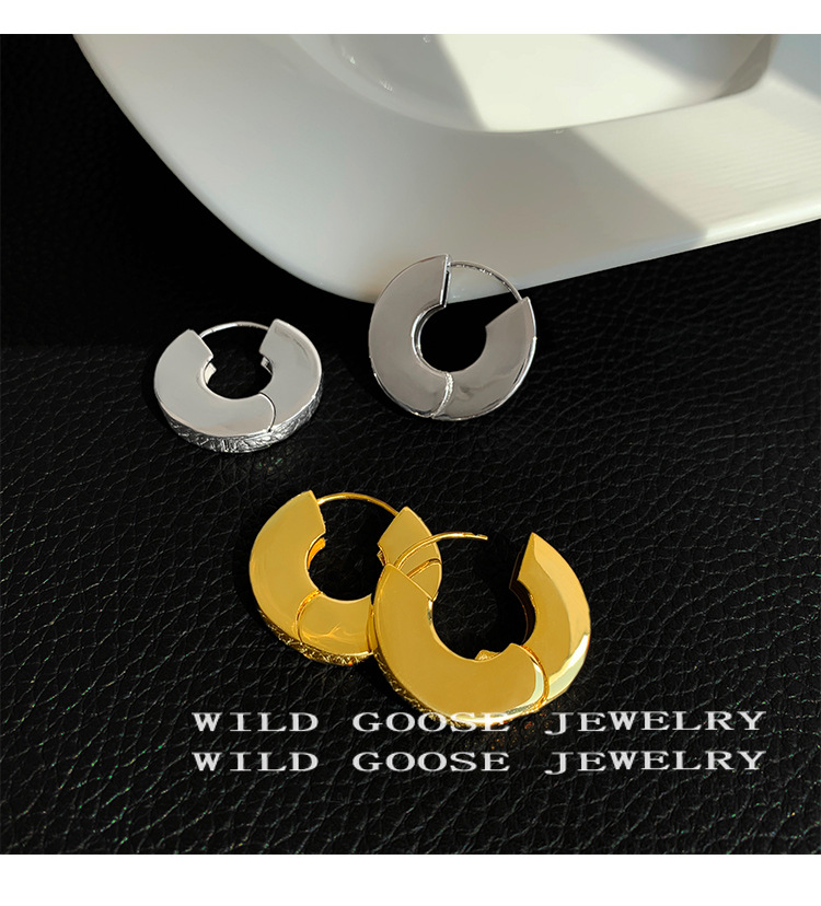 10g Weight Earrings Classification 1 Pair Quantity Daily Occasion Metal Material Geometric Pattern Women'S Gender Plating Design Fashion Style 1 Pair Fashion Geometric Metal Plating Women's Earrings 13