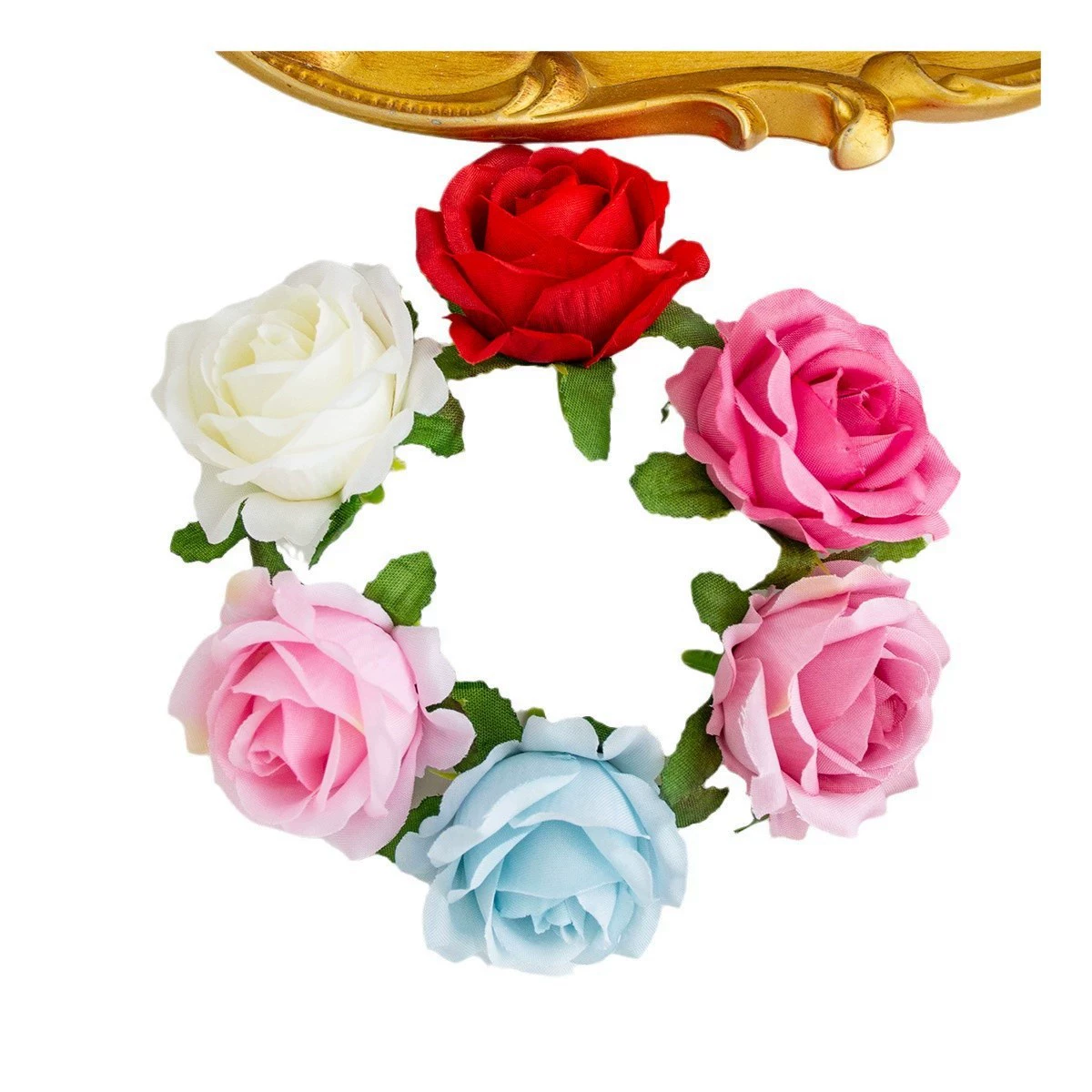 Искусственная роза Anna Rose из шелка, набор для рукоделия DIY, венок, декоративные аксессуары для коробки подарка, оформление стены цветами, свадебный декор