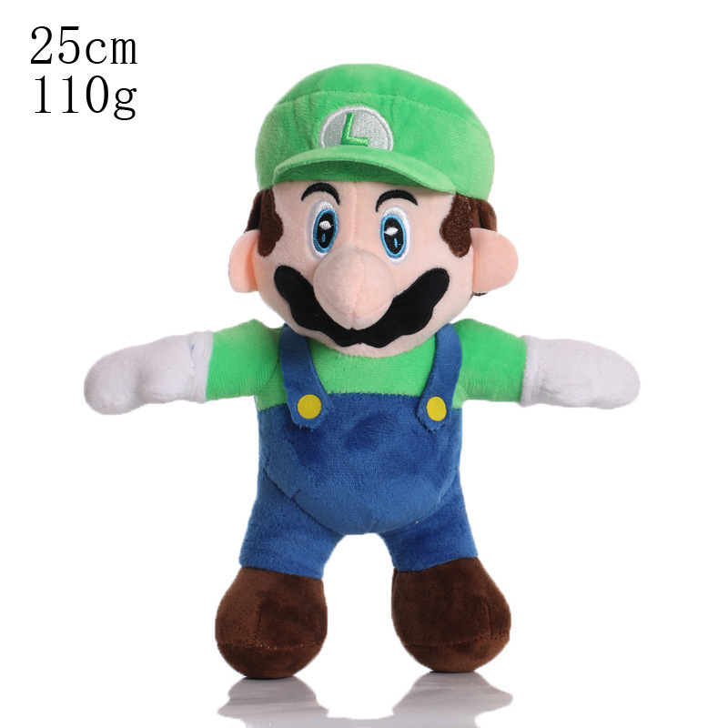 批发Super Mario玛丽马里奥蘑菇毛绒公仔玩偶8寸抓机娃娃|undefined