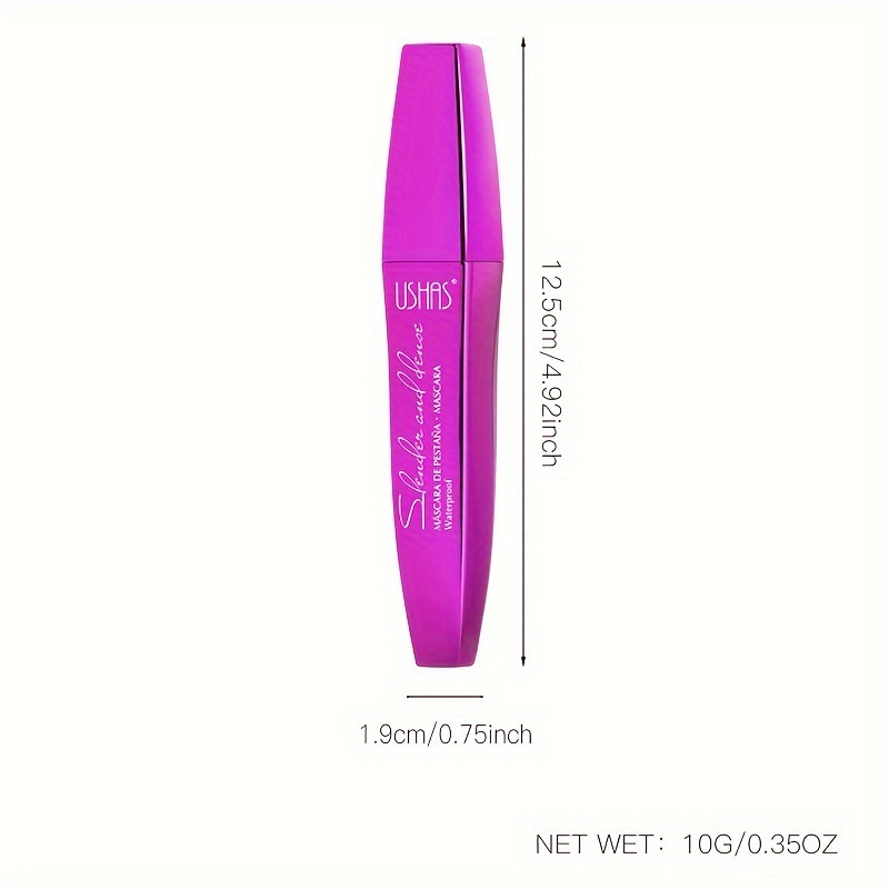 Máscara de pestañas de punto transfronterizo de USHAS europea y americana, pestañas rizadas naturales gruesas y largas, pestañas negras MA1089