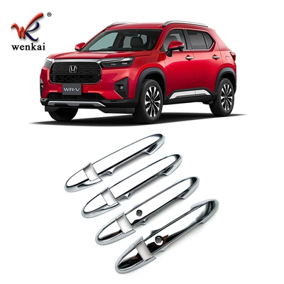 Suitable for 24 Honda WR-V modified door handle trim strips DG5 series special handle cover auto parts (Other Automotive Exterior Supplies) - plating-mirror