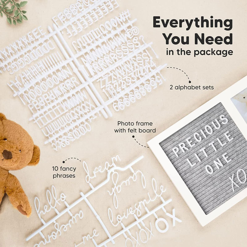 Marco de Fotos Creativo de Madera del Fabricante, Decoración de Dormitorio, Marco de Fotos de Fieltro, Recuerdo de Ecografía de Bebé, Recuerdo de Embarazo