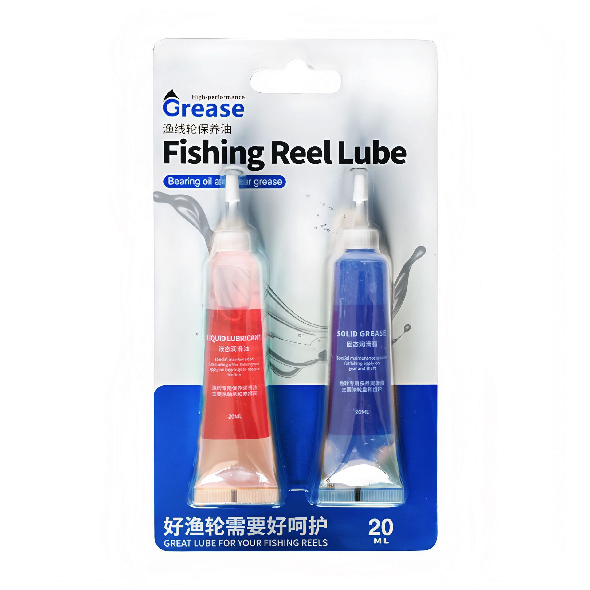 Gota de agua rueda giratoria carrete de pesca mantenimiento grasa tambor carrete de pesca mantenimiento aceite pesca rueda engranaje cojinete grasa