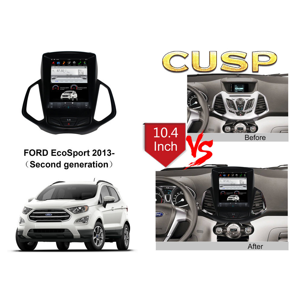 For Ford Ecosport 2013- 10.4 inch Vertical Screen Car Android IPS Navigation