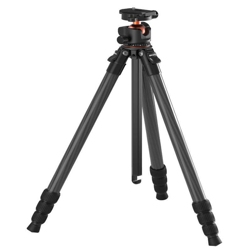 捷宝TS-254X+X2碳纤维相机三脚架单反专业稳定摄影摄像机支架手机