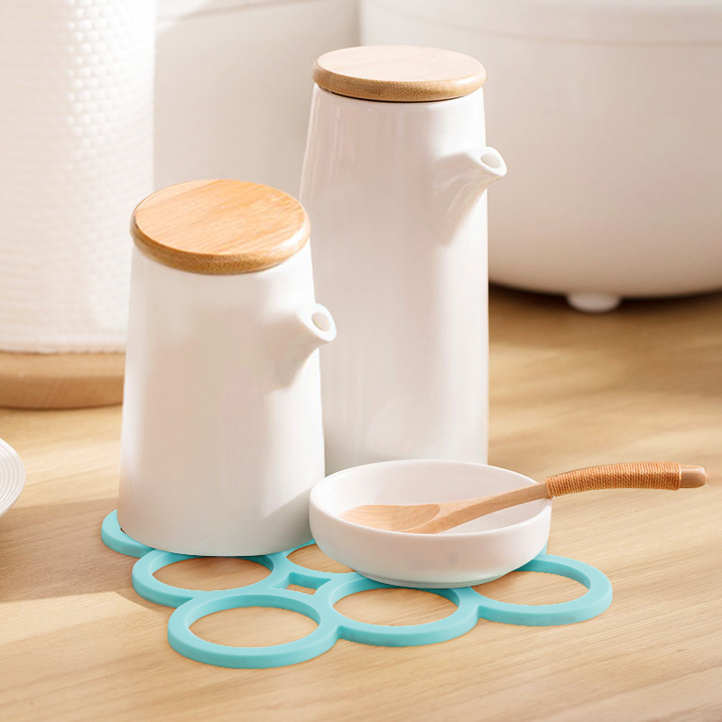 Creativo aislamiento térmico cojín hueco de color sólido cojín de cojín de mesa de comedor de estilo nórdico cojín de taza de té resistente a quemaduras