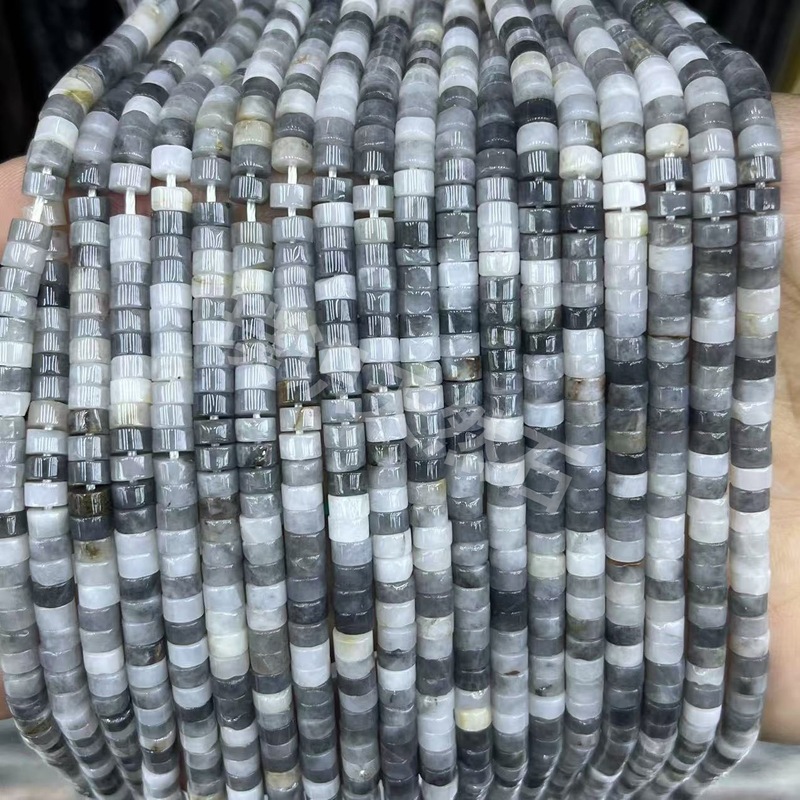 2*4mm天然石管珠隔片散珠玉髓青金水晶圆柱隔珠diy饰品配件批发|undefined