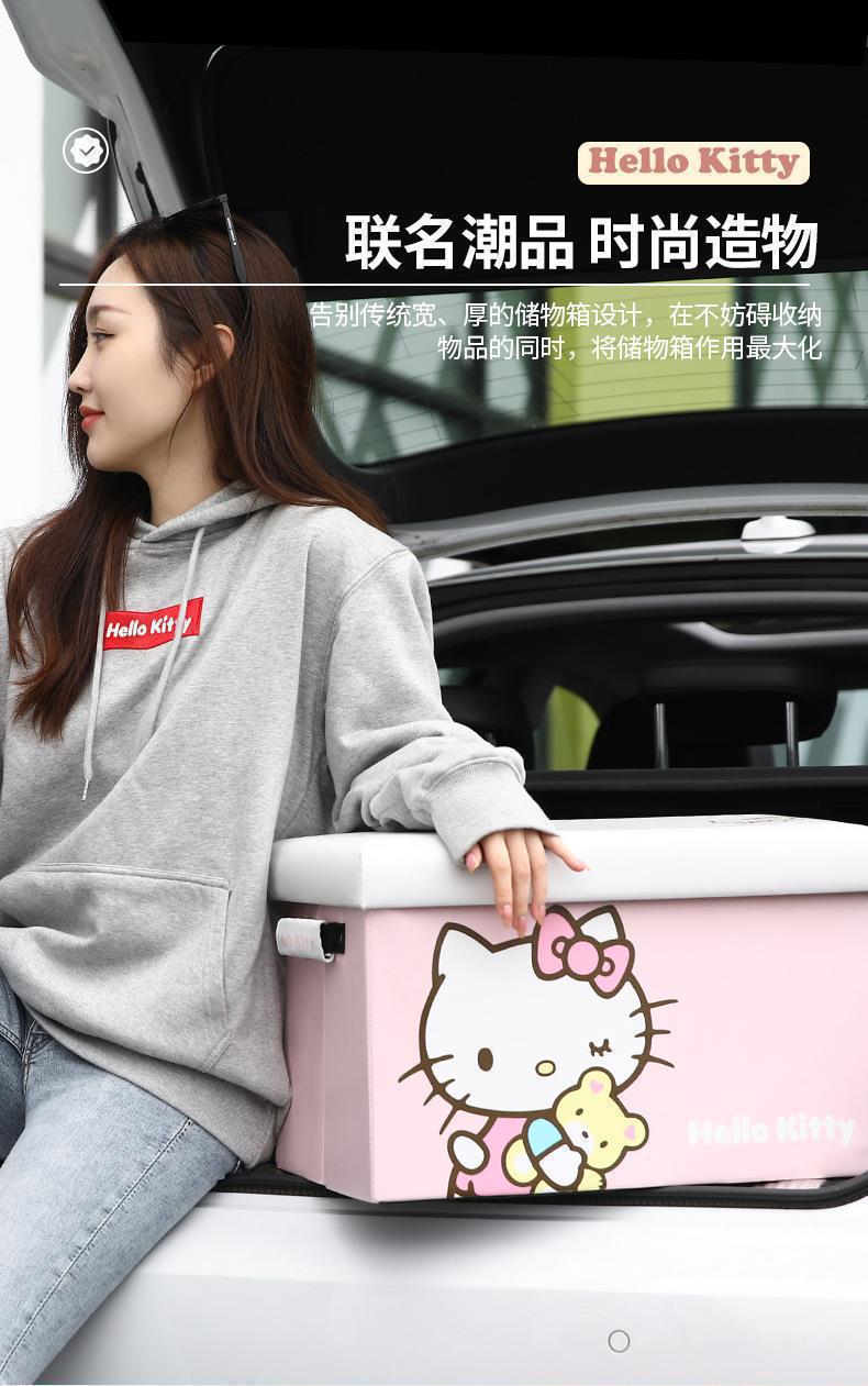 Directly Supplied from the Manufacturer, Car Trunk Storage Box, Car-Mounted Female Cartoon Organizer Box, Trunk Storage Box