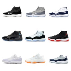莆田靴 aj11 ディアボロ ジョー 11 黒、白、赤ハイトップベビーブレスコーンバックル黒と赤の秋百塔男性と女性のスポーツシューズ
