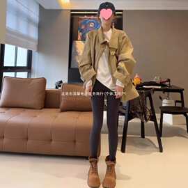 卡其色短款风衣外套女2025新款早春秋小个子高级感超好看韩系日系
