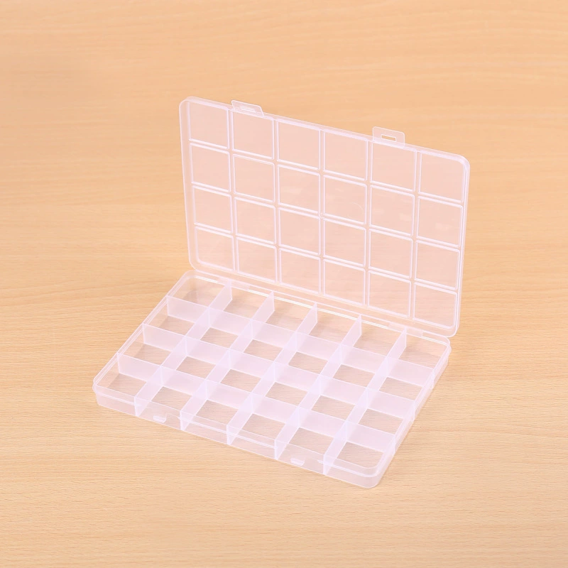 24-сетка фиксированная мульти-Сетка Коробка для деталей оборудования огнеупорный лак воск гранулированный ящик для хранения с крышкой пластиковая коробка для ювелирных изделий рыболовные снасти