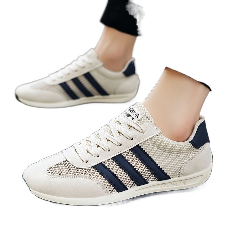 Zapatos de hombre huecos de estilo coreano, malla fina transpirable de verano, malla grande, zapatos deportivos para hombre, zapatos Forrest Gump para hombre, zapatos de moda