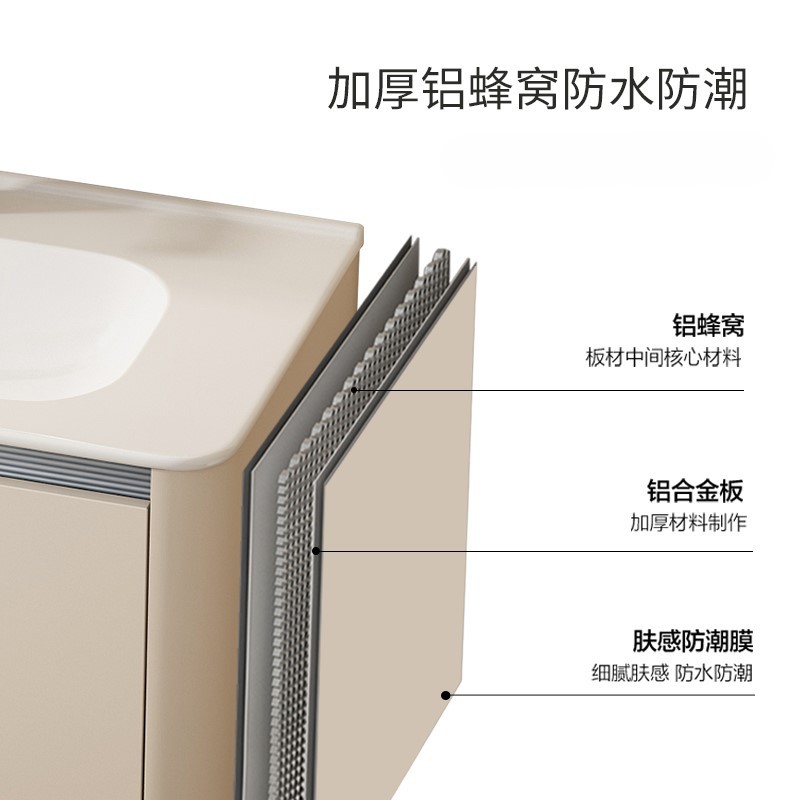 Cajón de abeja de aire de crema gabinete de baño cerámica pequeña casa en una bañera lavabo lavabo