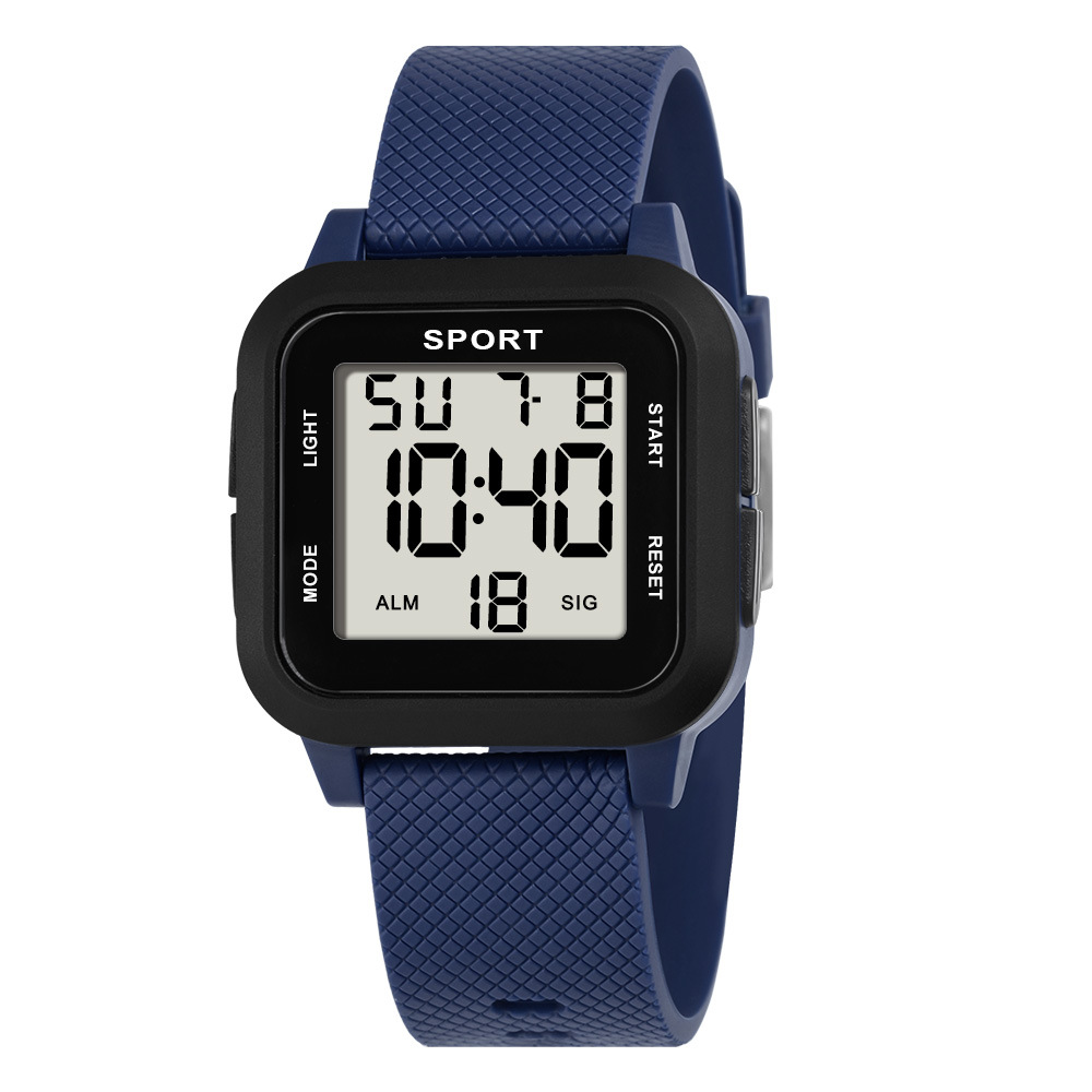 Alarma multifuncional transfronteriza relojes electrónicos cuadrados tendencia al aire libre deportes estudiantes de luz nocturna relojes electrónicos en stock