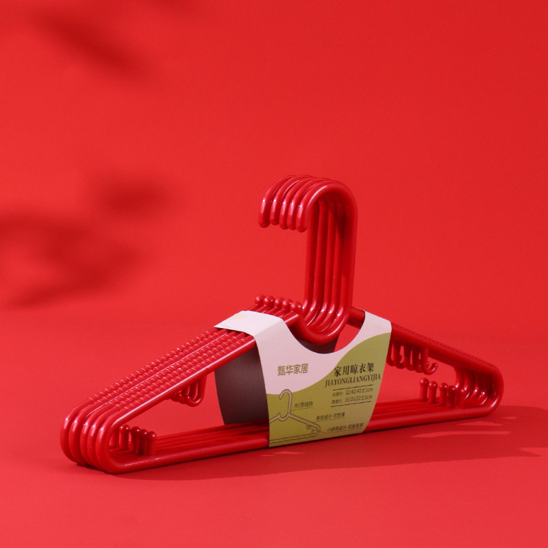 Plastic hangers thick clothes hanging wholesale wedding new House festive wedding clothes rack big red clothes support Plastic hangers thick clothes hanging wholesale wedding new House festive wedding clothes rack big red clothes support