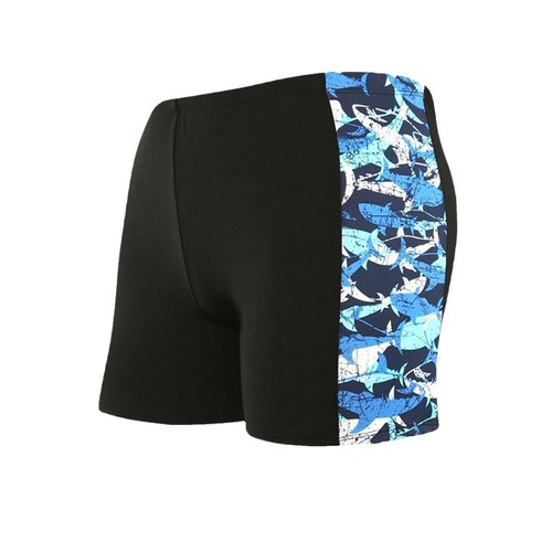 Men's swim trunks with large sizes, anti-embarrassment flat-bottomed hot spring swim trunks, loose men's swim trunks