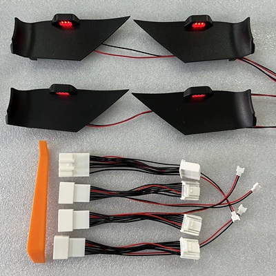 Şüşə kənarı xromları/moldingləri Camry door handle lights, interior - red-light
