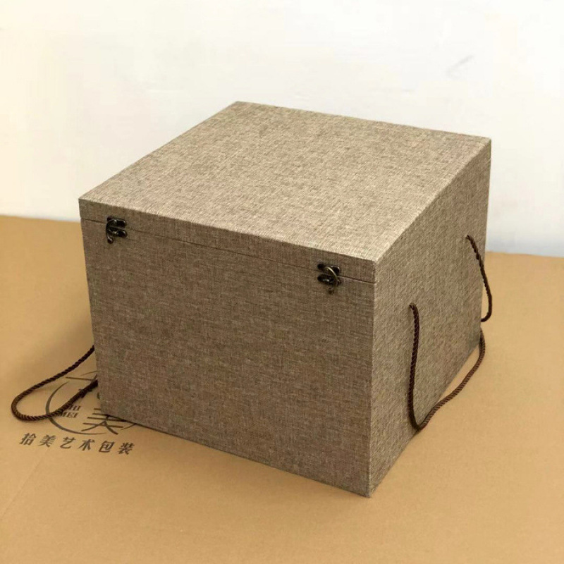 花瓶長方形翡翠ギフトボックス包装箱文具錦箱ギフトボックスロープ付き大型空箱錦箱|undefined
