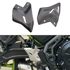 跨境 适用 川崎 Ninja650 Z650 17-25 改装 碳纤维 脚踏护板 脚踏